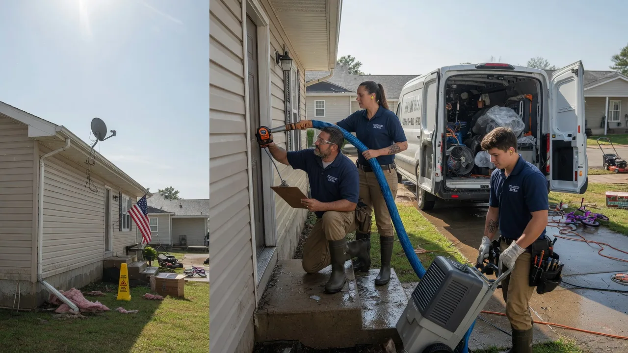 Ceiling Water Damage Restoration in Columbus City, IA near me